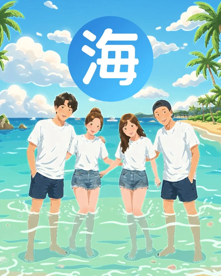 海に入るときに水着を着ない